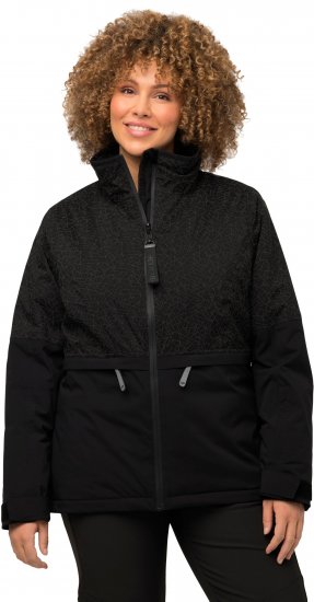 Ulla Popken HYPRAR Waterproof Running Jacket Black - Bundy - 
