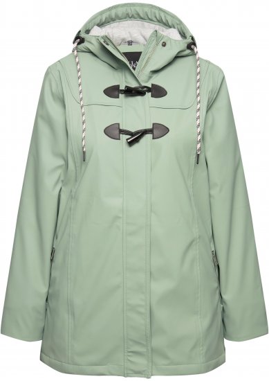 Ulla Popken HYPRAR Rain Jacket Mint Green - Bundy - 