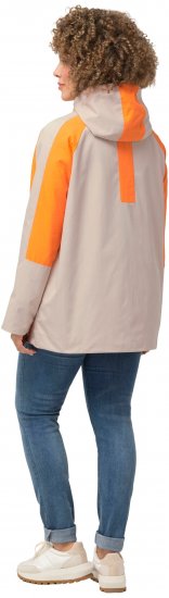 Ulla Popken HYPRAR Color Black Water Repellent Jacket Dark Putty - Bundy - 