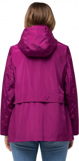 Ulla Popken HYPRAR Water-Repellent Windbreaker Berry - Bundy - 