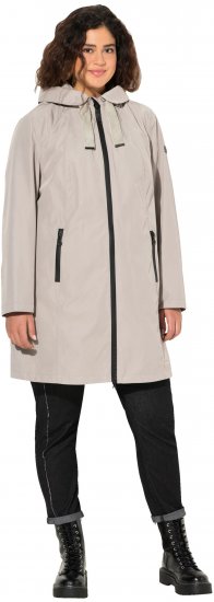 Ulla Popken HYPRAR Waterproof Jacket Medium Grey - Bundy - 