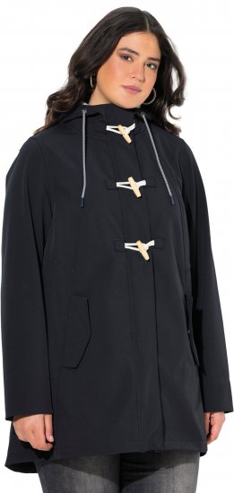 Ulla Popken HYPRAR Water-Repellent Softshell Jacket Black - Bundy - 