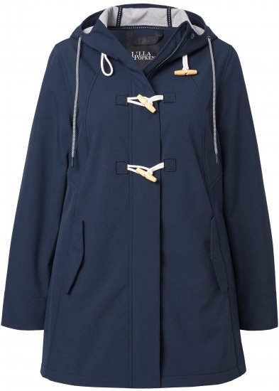 Ulla Popken HYPRAR Water-Repellent Softshell Jacket Navy - Bundy - 
