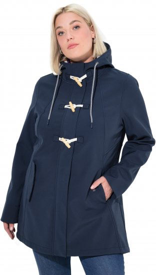 Ulla Popken HYPRAR Water-Repellent Softshell Jacket Navy - Bundy - 