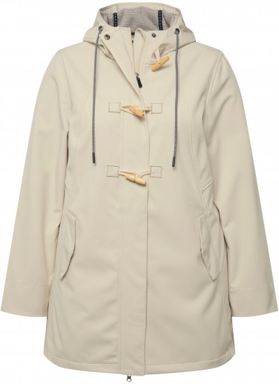 Ulla Popken HYPRAR Water-Repellent Softshell Jacket Vanilla - Bundy - 