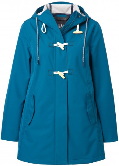 Ulla Popken HYPRAR Water-Repellent Softshell Jacket Teal - Bundy - 