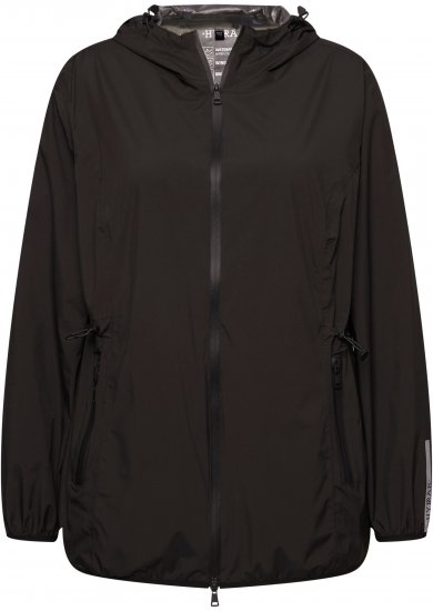 Ulla Popken Lightweight Rain Jacket Black - Bundy - 