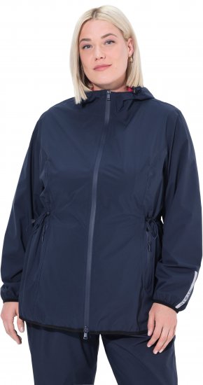 Ulla Popken Lightweight Rain Jacket Navy - Bundy - 