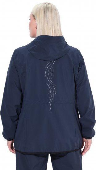 Ulla Popken Lightweight Rain Jacket Navy - Bundy - 