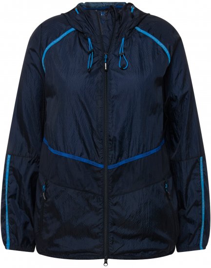 Ulla Popken Water Repellent Jacket Navy - Bundy - 