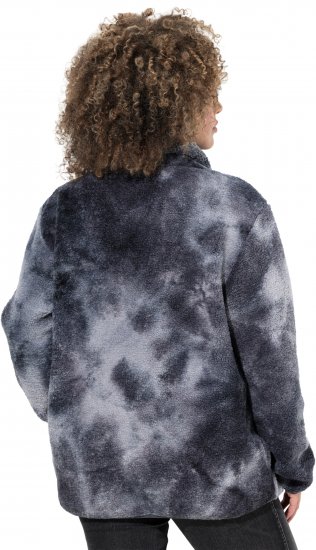 Ulla Popken Teddy Fleece Jacket Graphite Grey - Bundy - 