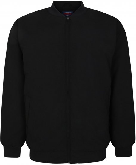 Espionage JT123 Padded Oxford Jacket Black - Bundy - Bundy Nadmerné Veľkosti 2XL-8XL