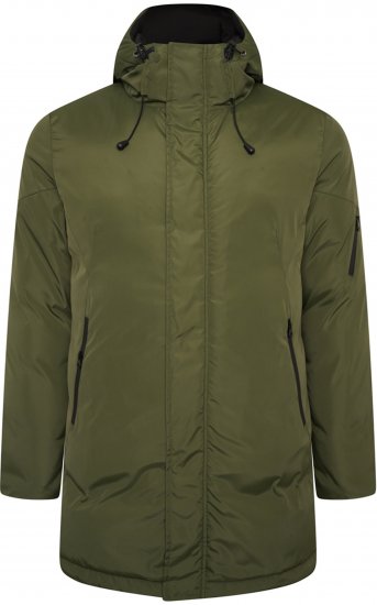 Kam Jeans KV140 Parka Jacket Khaki - Bundy - Bundy Nadmerné Veľkosti 2XL-8XL