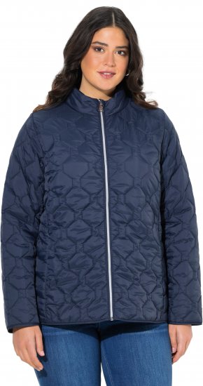 Ulla Popken HYPRAR Lightweight Quilted Water-Repellent Jacket Navy - Bundy - 