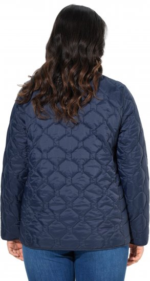 Ulla Popken HYPRAR Lightweight Quilted Water-Repellent Jacket Navy - Bundy - 