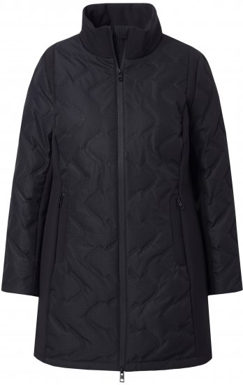 Ulla Popken HYPRAR Laser Quilted Jacket Black - Bundy - 