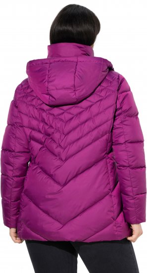 Ulla Popken HYPRAR Water-Repellent Quilted Jacket Berry - Bundy - 