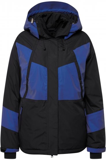Ulla Popken HYPRAR Color Block Triple Function Ski Jacket Black - Bundy - 
