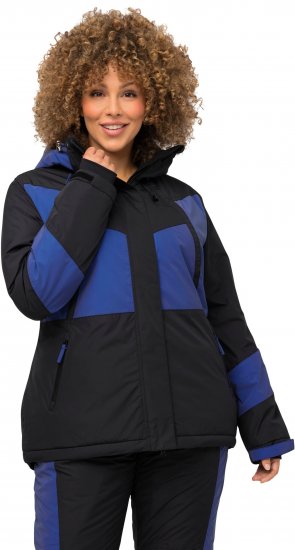 Ulla Popken HYPRAR Color Block Triple Function Ski Jacket Black - Bundy - 