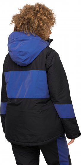 Ulla Popken HYPRAR Color Block Triple Function Ski Jacket Black - Bundy - 
