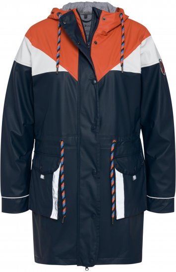 Ulla Popken HYPRAR Color Block Triple Function Ski Jacket Black - Bundy - 