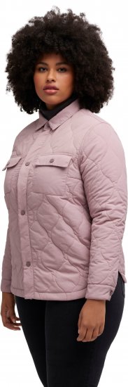 Ulla Popken Wavy Quilted Fully Lined Lightweight Jacket Old Pink - Bundy - 