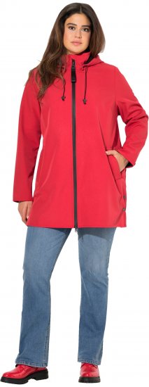 Ulla Popken HYPRAR Softshell Fleece-Lined Jacket Salsa Red - Bundy - 