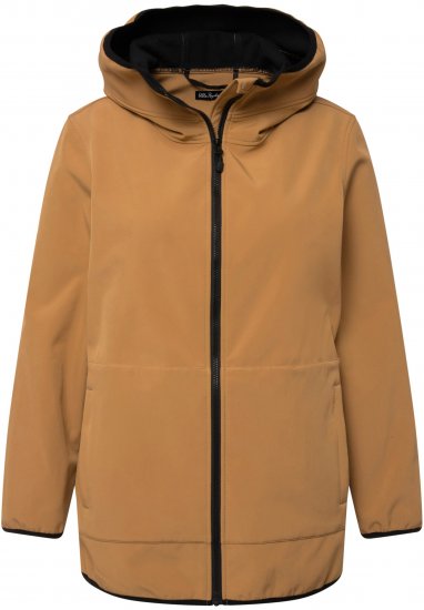 Ulla Popken 2-in-1 Quilted Fleece Lined Coat Black - Bundy - 