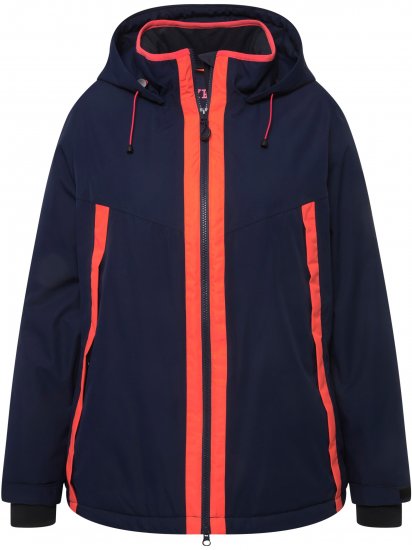 Ulla Popken HYPRAR Waterproof Triple Function Jacket Navy - Bundy - 