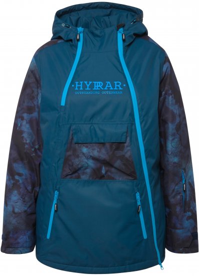 Ulla Popken Asymmetric Triple-Function Performance Ski Jacket Teal - Bundy - 