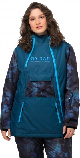 Ulla Popken Asymmetric Triple-Function Performance Ski Jacket Teal - Bundy - 