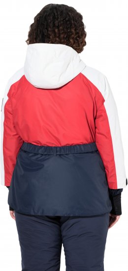 Ulla Popken Performance Peplum Ski Jacket Navy - Bundy - 
