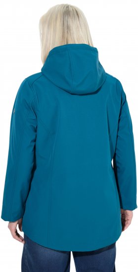 Ulla Popken HYPRAR Triple Function Softshell Jacket Teal - Bundy - 