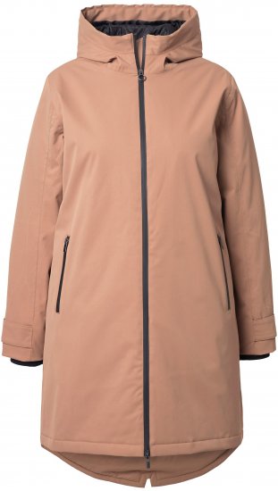 Ulla Popken HYPRAR Triple-Function Longline Jacket Camel - Bundy - 