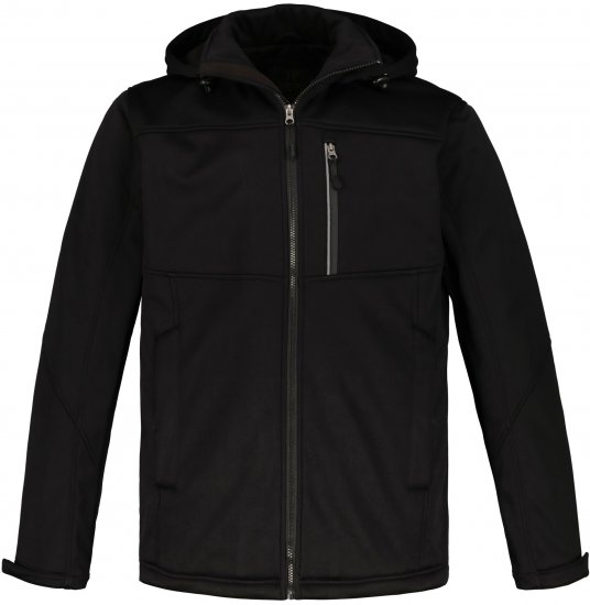 JP1880 Jacket Fleece Lined Softshell Black - Bundy - Bundy Nadmerné Veľkosti 2XL-8XL