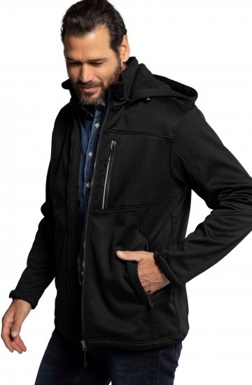 JP1880 Jacket Fleece Lined Softshell Black - Bundy - Bundy Nadmerné Veľkosti 2XL-8XL