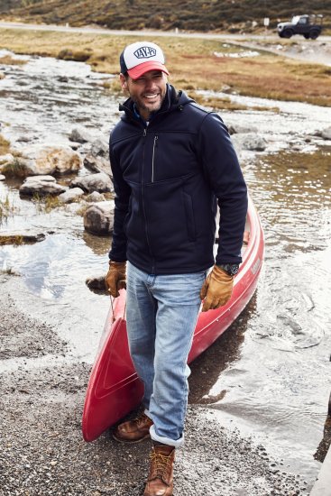 JP1880 Jacket Fleece Lined Softshell Navy - Bundy - Bundy Nadmerné Veľkosti 2XL-8XL
