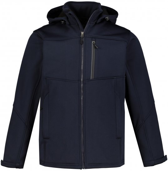 JP1880 Jacket Fleece Lined Softshell Navy - Bundy - Bundy Nadmerné Veľkosti 2XL-8XL