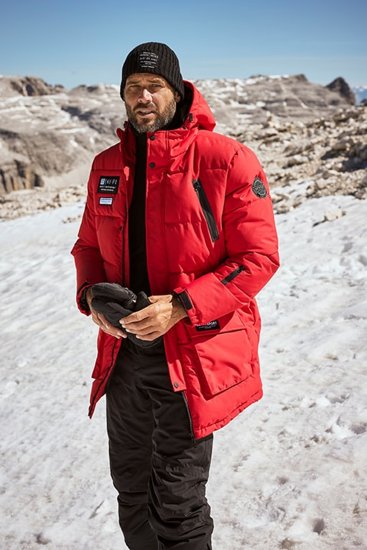 JAY-PI Warm Quilted Parka Dual Function Windproof and Water Repellent Red - Bundy - Bundy Nadmerné Veľkosti 2XL-8XL