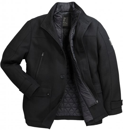 JP1880 Jacket Water-repellent Warm Black - Bundy - Bundy Nadmerné Veľkosti 2XL-8XL