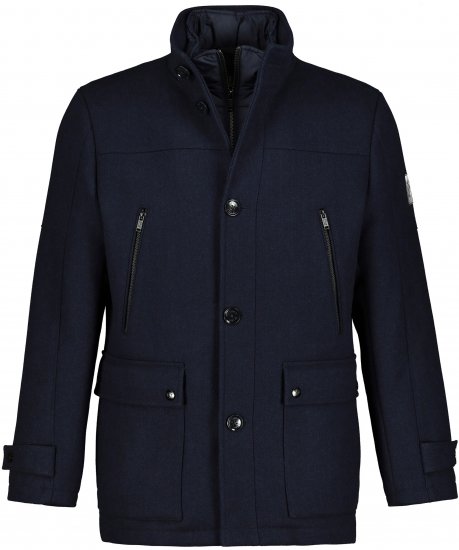 JP1880 Jacket Water-repellent Herringbone Insert Navy - Bundy - Bundy Nadmerné Veľkosti 2XL-8XL