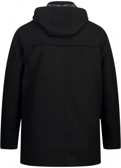 JP1880 Dufflecoat Water-repellent Black - Bundy - Bundy Nadmerné Veľkosti 2XL-8XL