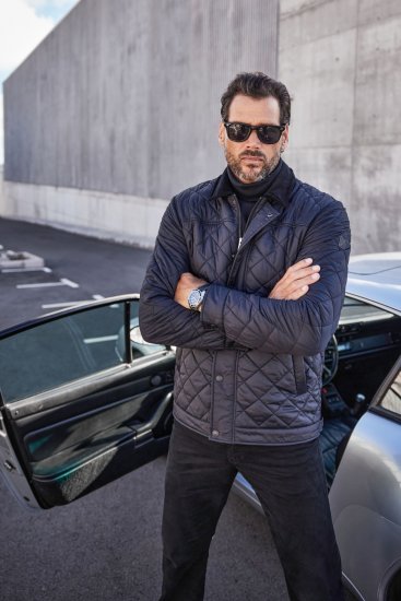 JP1880 Jacket Quilted Black - Bundy - Bundy Nadmerné Veľkosti 2XL-8XL