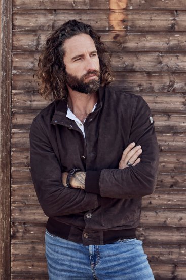 JP1880 Leather Jacket Goat Suede Espresso Brown - Bundy - Bundy Nadmerné Veľkosti 2XL-8XL