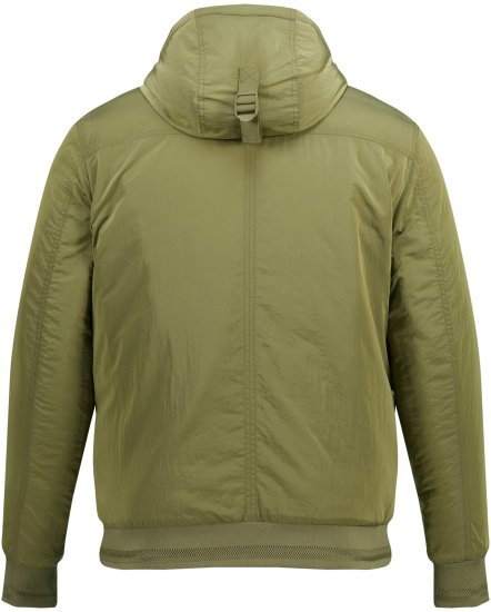 STHUGE Bomber Jacket With Hood Green - Bundy - Bundy Nadmerné Veľkosti 2XL-8XL