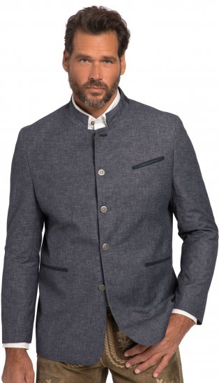 JP1880 Traditional Jacket Linen Blend Navy - Bundy - Bundy Nadmerné Veľkosti 2XL-8XL