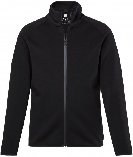 JAY-PI FLEXNAMIC® Golf Sweat Jacket with Zipper Black - Mikiny & mikiny bez kapucne - Mikiny & Mikiny s Kapucňou 2XL-12XL