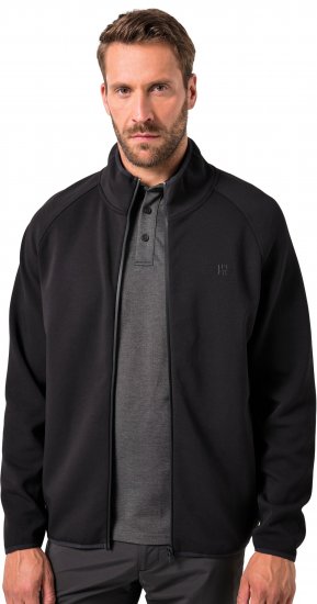 JAY-PI FLEXNAMIC® Golf Sweat Jacket with Zipper Black - Mikiny & mikiny bez kapucne - Mikiny & Mikiny s Kapucňou 2XL-12XL
