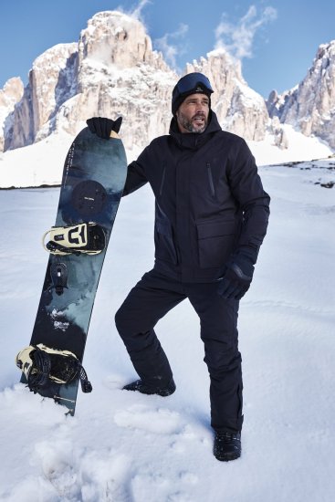Jay-Pi Ski Jacket Functional Waterproof Windproof Breathable Black - Lyžiarske oblečenie - 