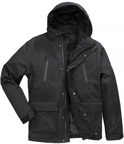 Jay-Pi Ski Jacket Functional Waterproof Windproof Breathable Black - Lyžiarske oblečenie - 